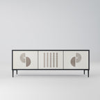 HARMONY ESSENCE 3-dörrars TV-bänk i svart finish