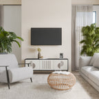 HARMONY ESSENCE 3-dörrars TV-bänk i svart finish