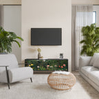 VIRGIN FOREST MED SUNSET 3-dörrars TV-bänk i svart finish