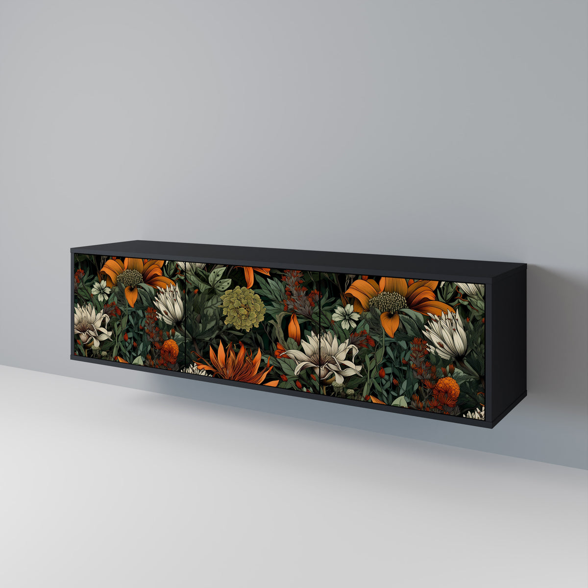 MIDNIGHT SPROUT 3-Door TV Cabinet