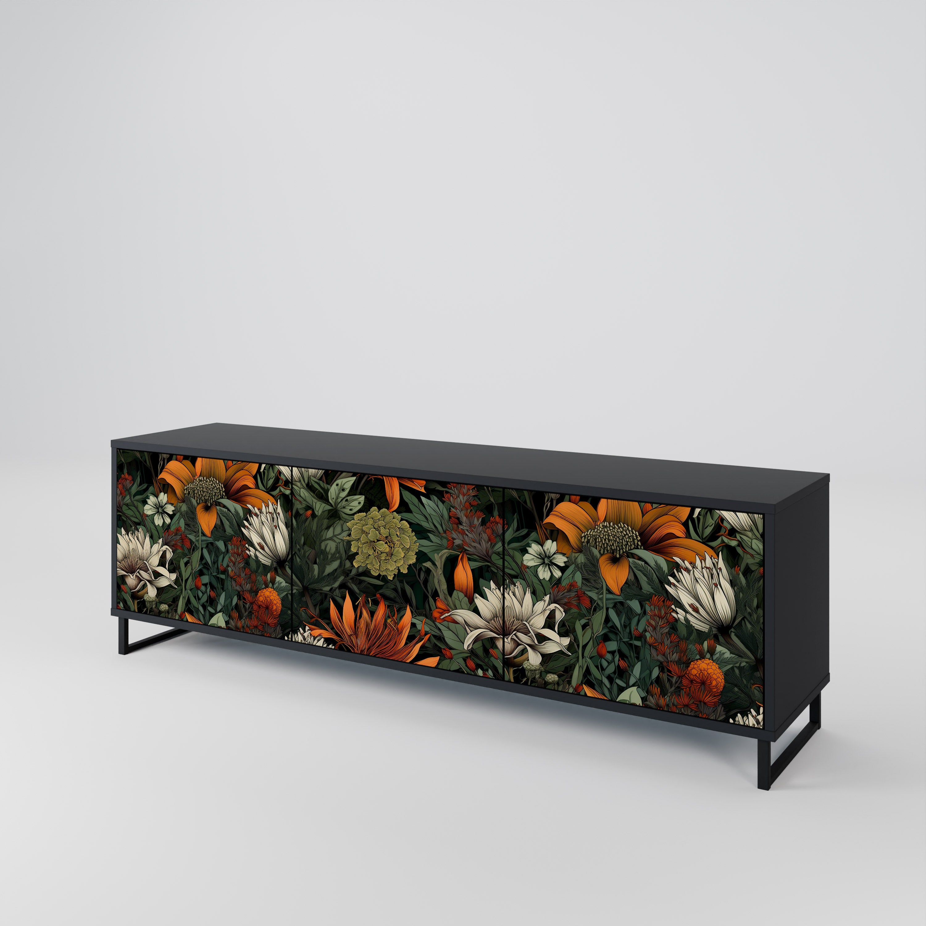 MIDNIGHT SPROUT 3-Door TV Cabinet