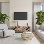 PETAL HARMONY 3-dörrars TV-bänk i svart finish