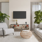 PETAL HARMONY 3-dörrars TV-bänk i svart finish