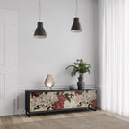 EPHEMERAL DAYS 3-dörrars TV-bänk i svart finish