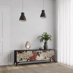 EPHEMERAL DAYS 3-dörrars TV-bänk i svart finish