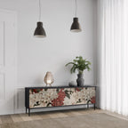 EPHEMERAL DAYS 3-dörrars TV-bänk i svart finish