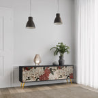 EPHEMERAL DAYS 3-dörrars TV-bänk i svart finish