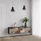 EPHEMERAL DAYS 3-dörrars TV-bänk i svart finish