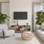 EPHEMERAL DAYS 3-dörrars TV-bänk i svart finish