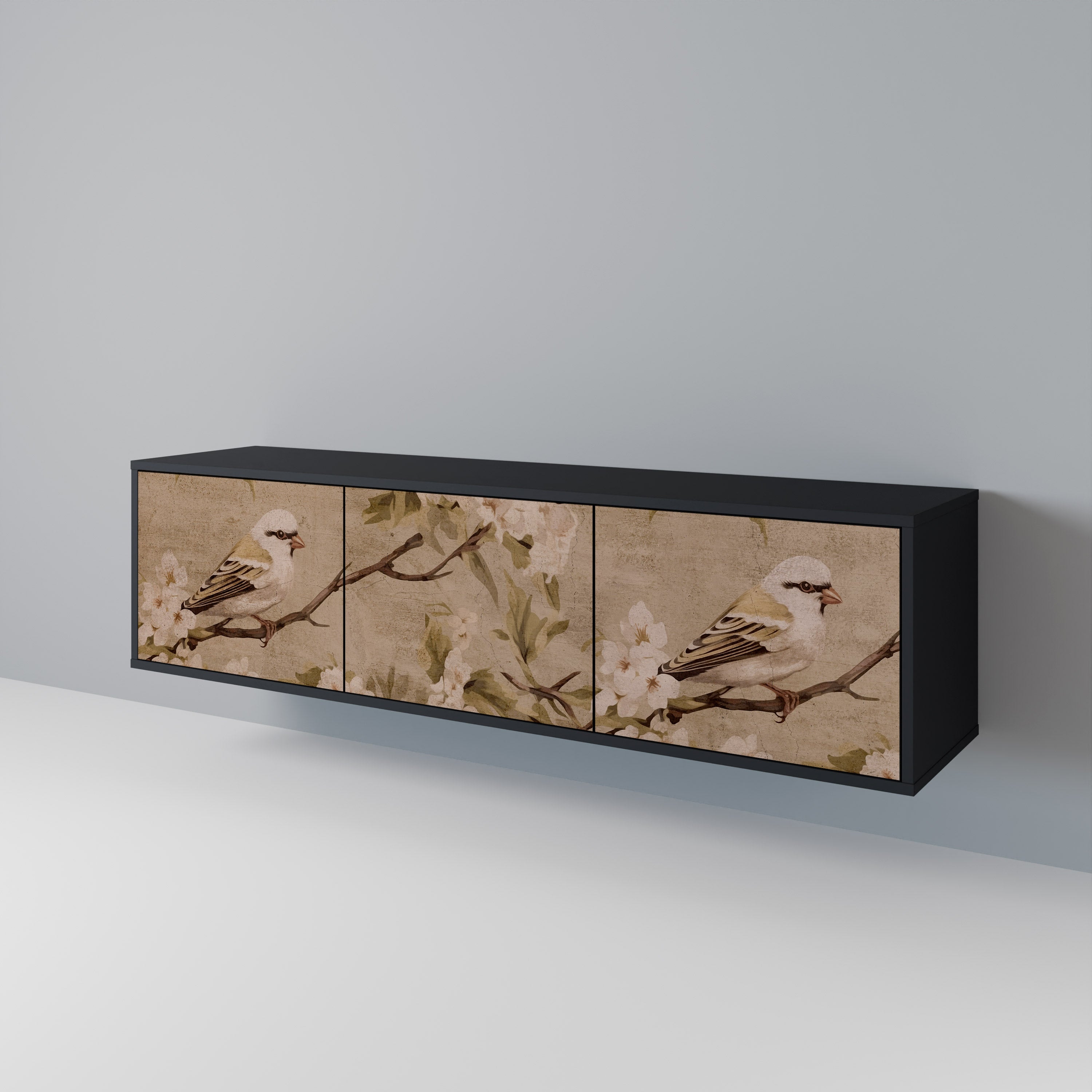 PETAL DISTINGUISH TV-bänk med 3 dörrar