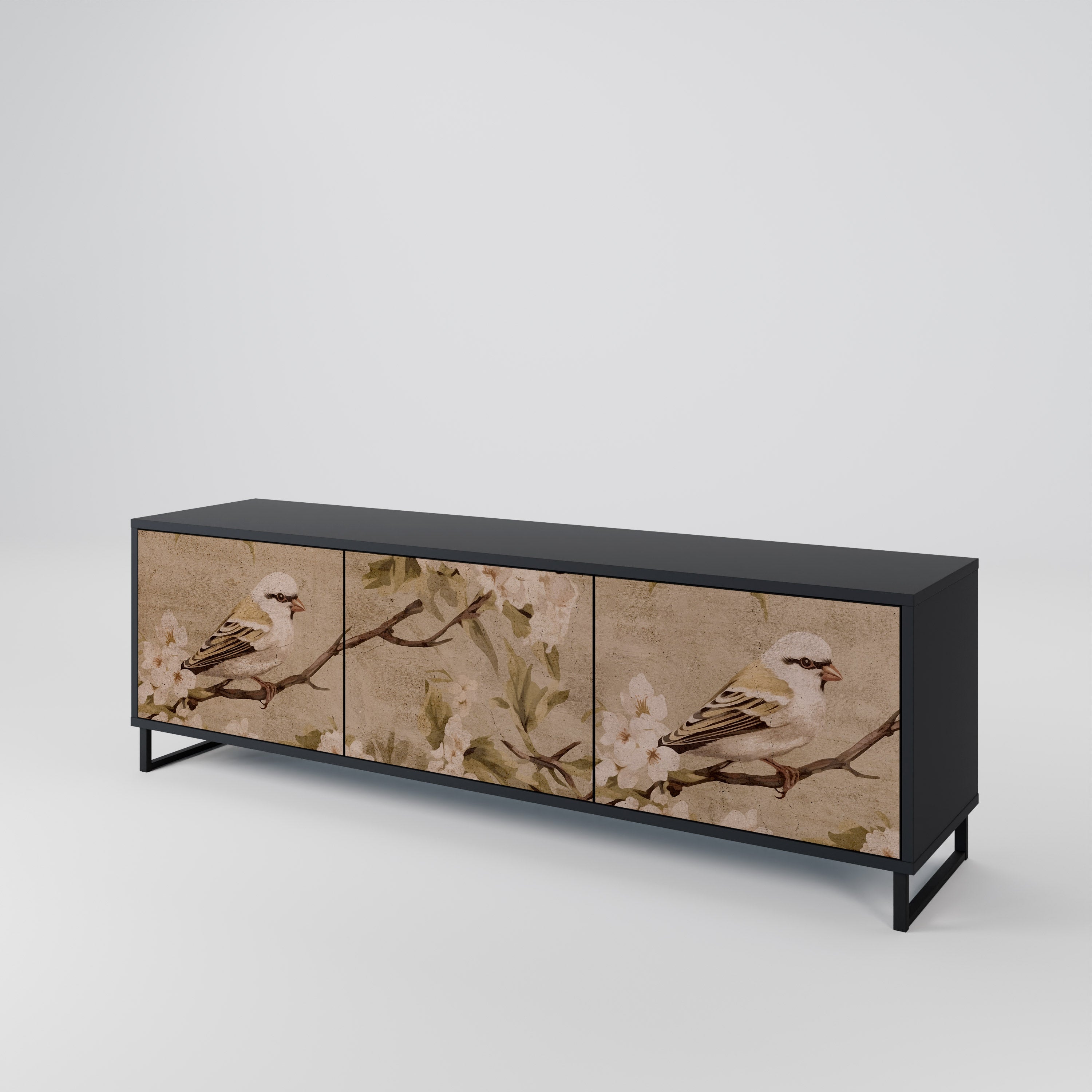 PETAL DISTINGUISH TV-bänk med 3 dörrar