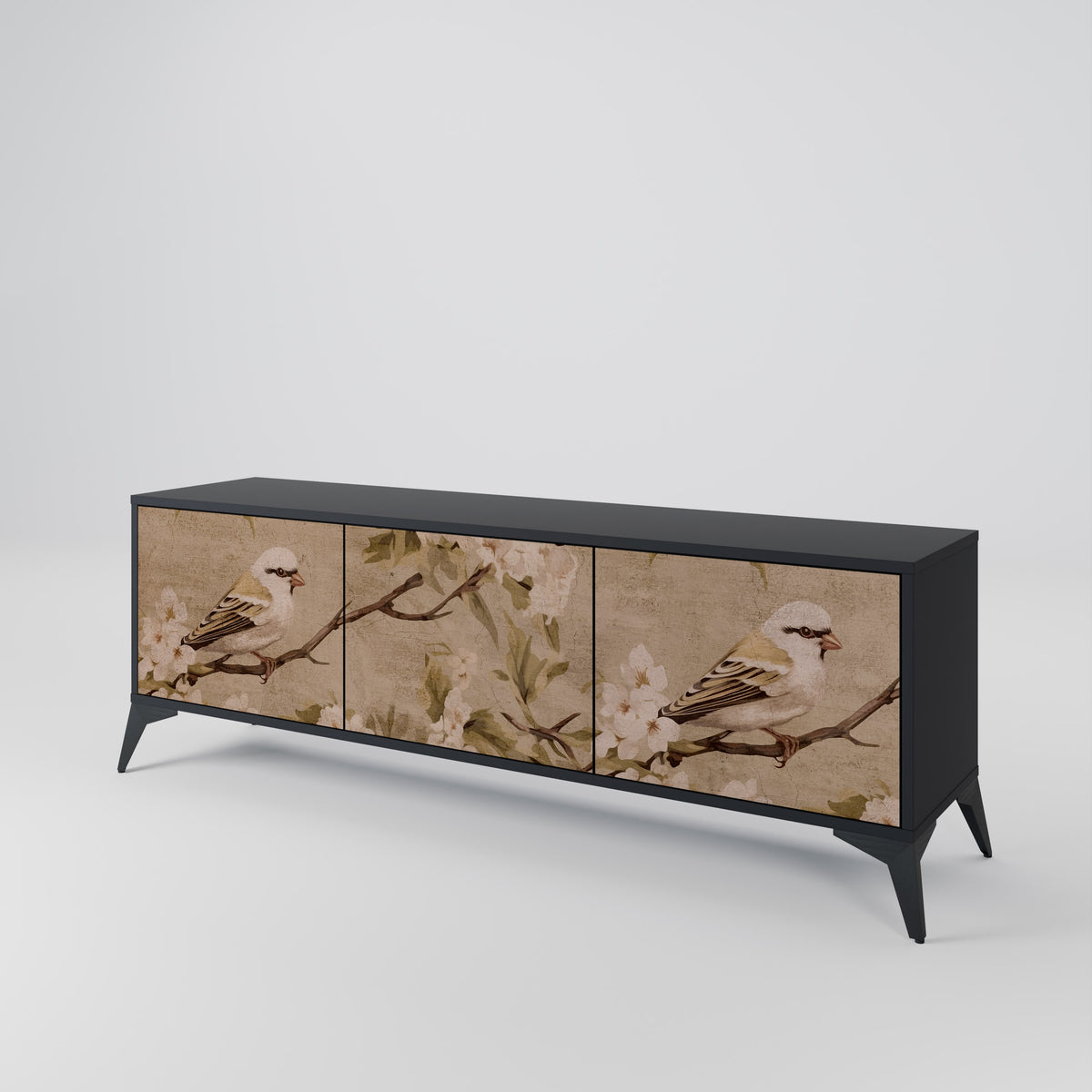 PETAL DISTINGUISH TV-bänk med 3 dörrar