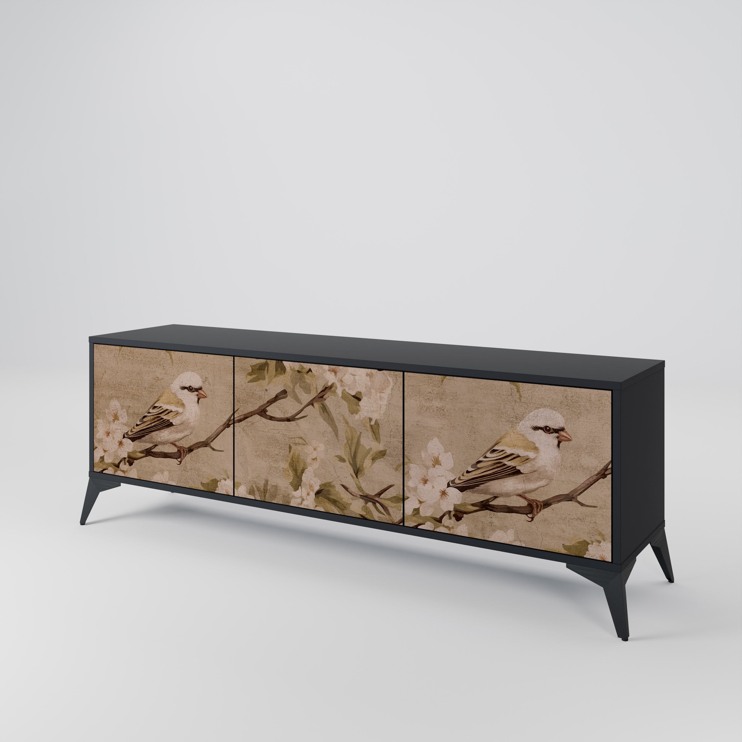 PETAL DISTINGUISH TV-bänk med 3 dörrar