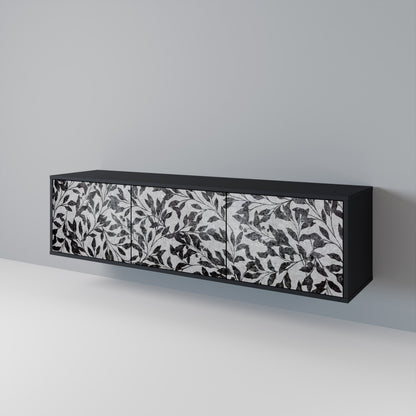 CHARCOAL SPROUT TV-bänk med 3 dörrar