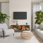 RADIANT FLORA 3-dörrars TV-bänk i svart finish