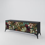 BOTANICAL EMERGENCE 3-dörrars TV-bänk i svart finish