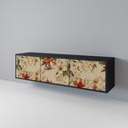 BLOOMING HARMONY 3-dörrars TV-bänk i svart finish