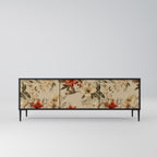 BLOOMING HARMONY 3-dörrars TV-bänk i svart finish