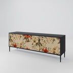 BLOOMING HARMONY 3-dörrars TV-bänk i svart finish