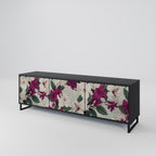 FLOWERET DREAM 3-dörrars TV-bänk i svart finish