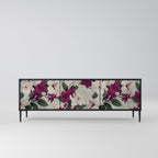 FLOWERET DREAM 3-dörrars TV-bänk i svart finish