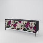 FLOWERET DREAM 3-dörrars TV-bänk i svart finish