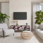 FLOWERET DREAM 3-dörrars TV-bänk i svart finish