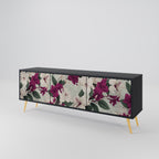 FLOWERET DREAM 3-dörrars TV-bänk i svart finish