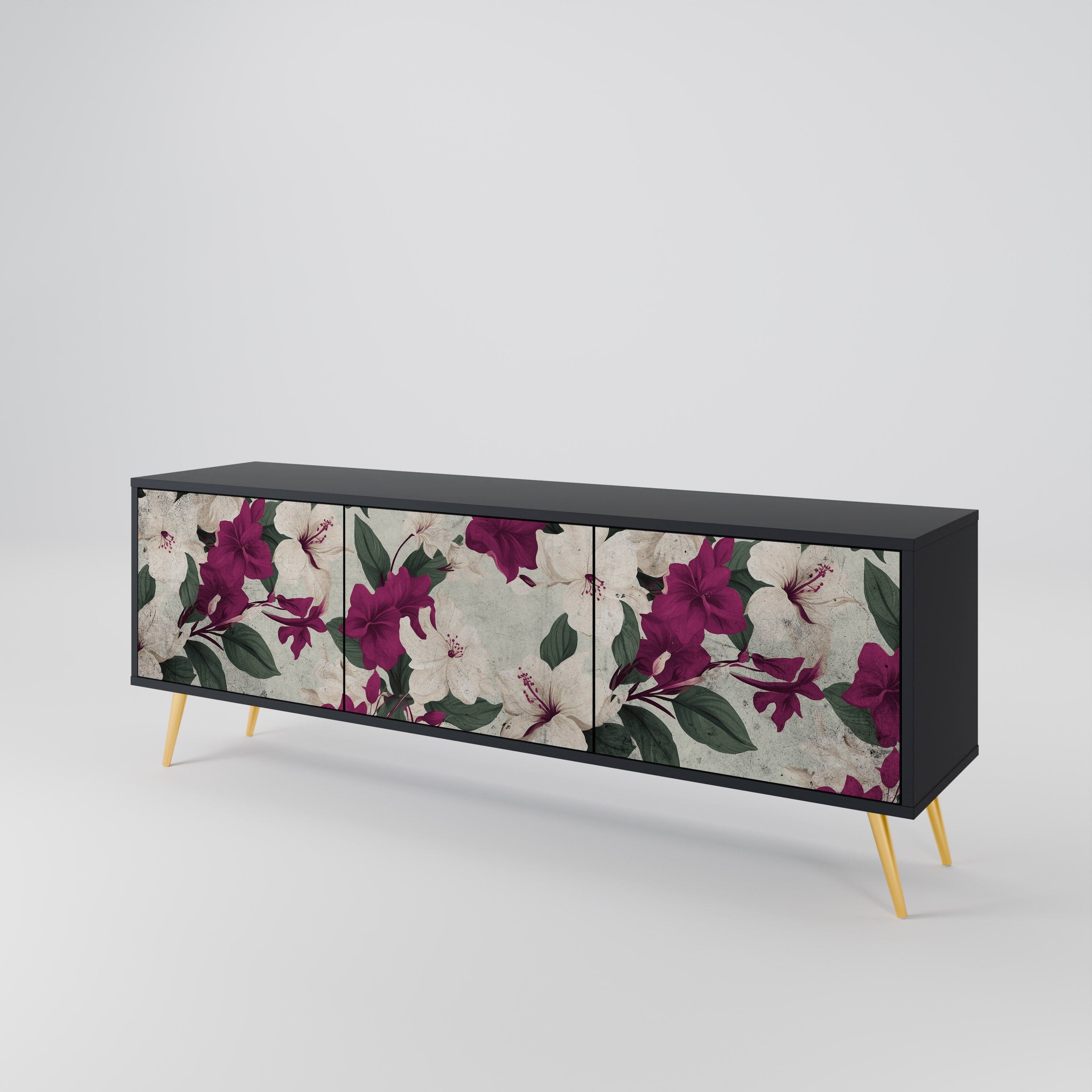 FLOWERET DREAM TV-bänk med 3 dörrar