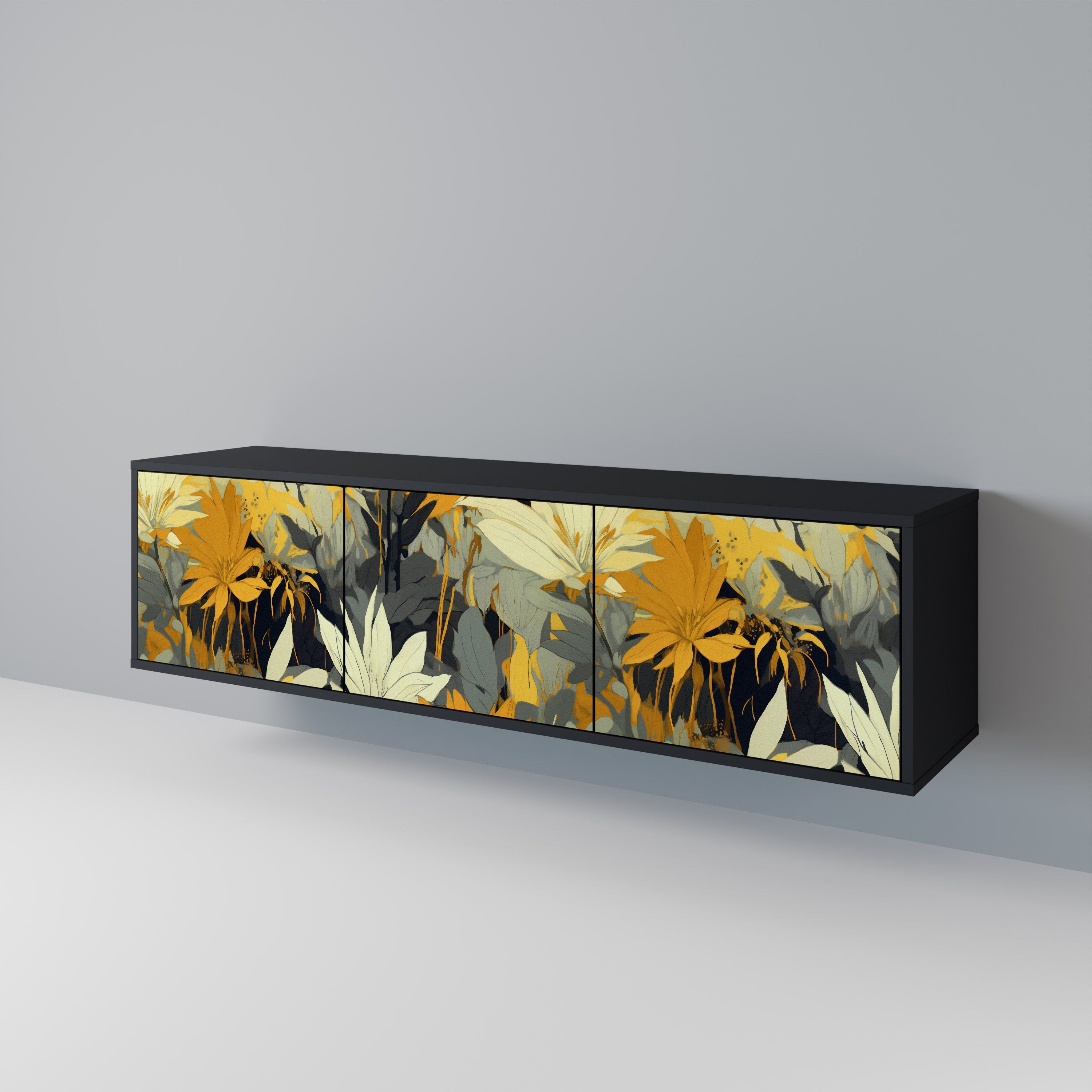 SUNKISSED LILY TV-bänk med 3 dörrar