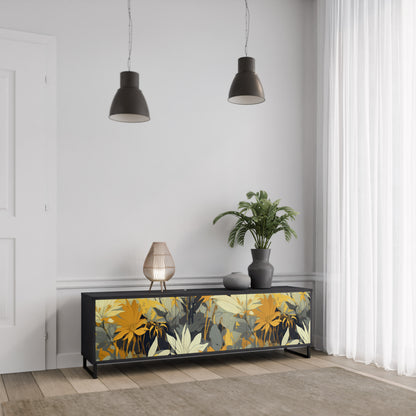 SUNKISSED LILY 3-dörrars TV-bänk i svart finish