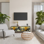 SUNKISSED LILY 3-dörrars TV-bänk i svart finish