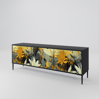 SUNKISSED LILY 3-dörrars TV-bänk i svart finish