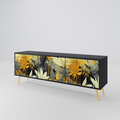 SUNKISSED LILY 3-dörrars TV-bänk i svart finish
