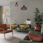 SUNKISSED LILY 3-dörrars TV-bänk i svart finish