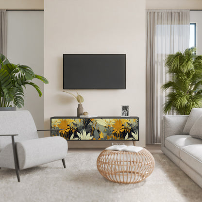 SUNKISSED LILY 3-dörrars TV-bänk i svart finish
