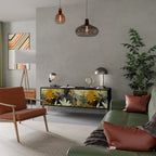 SUNKISSED LILY 3-dörrars TV-bänk i svart finish