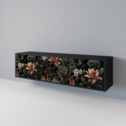 SECRET VERDURE 3-dörrars TV-bänk i svart finish