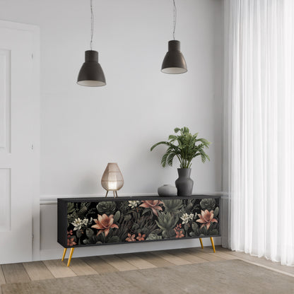 SECRET VERDURE 3-dörrars TV-bänk i svart finish