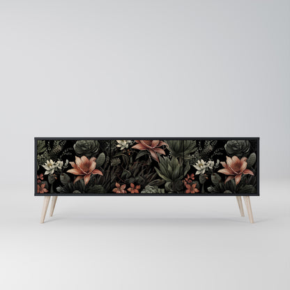 SECRET VERDURE 3-dörrars TV-bänk i svart finish