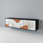 TRANQUIL TWIG 3-dörrars TV-bänk i svart finish