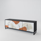 TRANQUIL TWIG 3-dörrars TV-bänk i svart finish