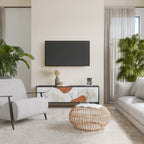 TRANQUIL TWIG 3-dörrars TV-bänk i svart finish