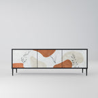 TRANQUIL TWIG 3-dörrars TV-bänk i svart finish