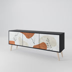 TRANQUIL TWIG 3-dörrars TV-bänk i svart finish