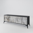 FADE IN THE TREES 3-dörrars TV-bänk i svart finish