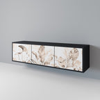 WILD TENDRNESS 3-dörrars TV-bänk i svart finish