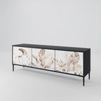 WILD TENDRNESS 3-dörrars TV-bänk i svart finish