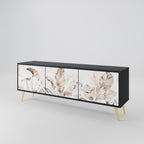 WILD TENDRNESS 3-dörrars TV-bänk i svart finish