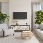 WILD TENDRNESS 3-dörrars TV-bänk i svart finish